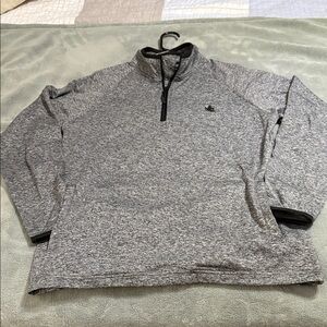 Men's Heather Gray Quarter-Zip Pullover Excellent condition
